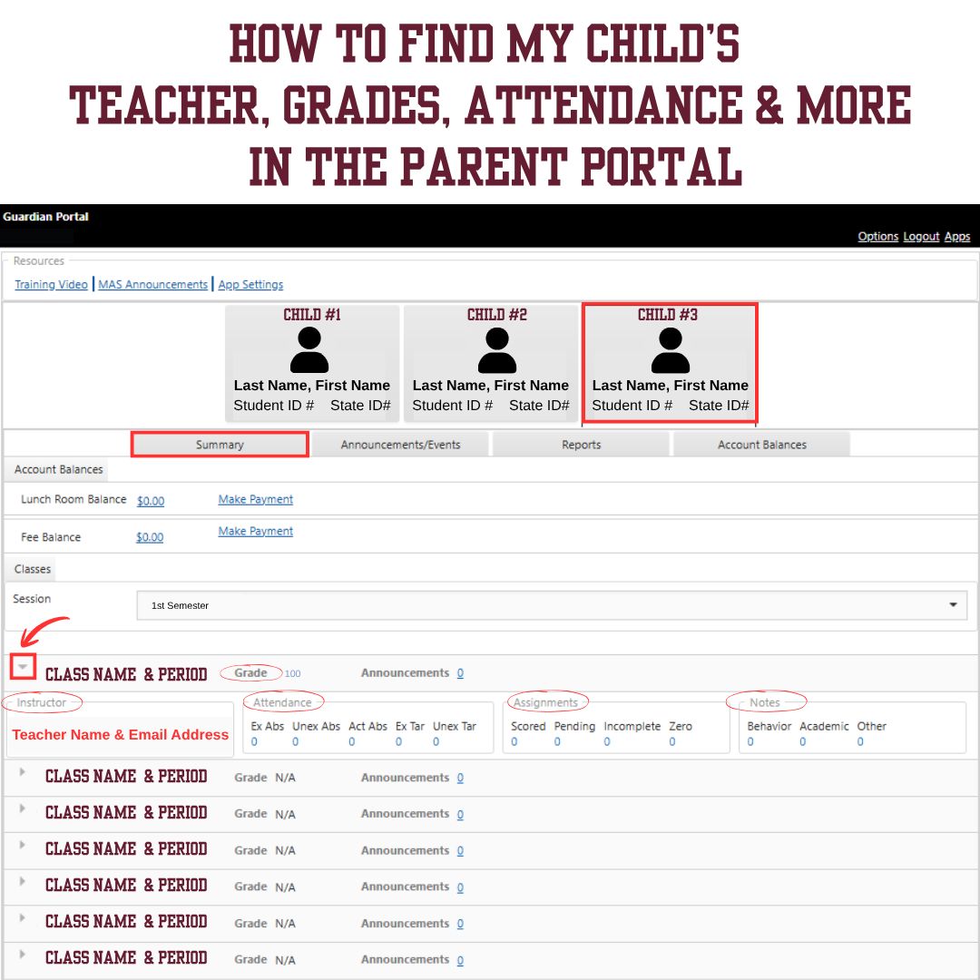 parent portal help