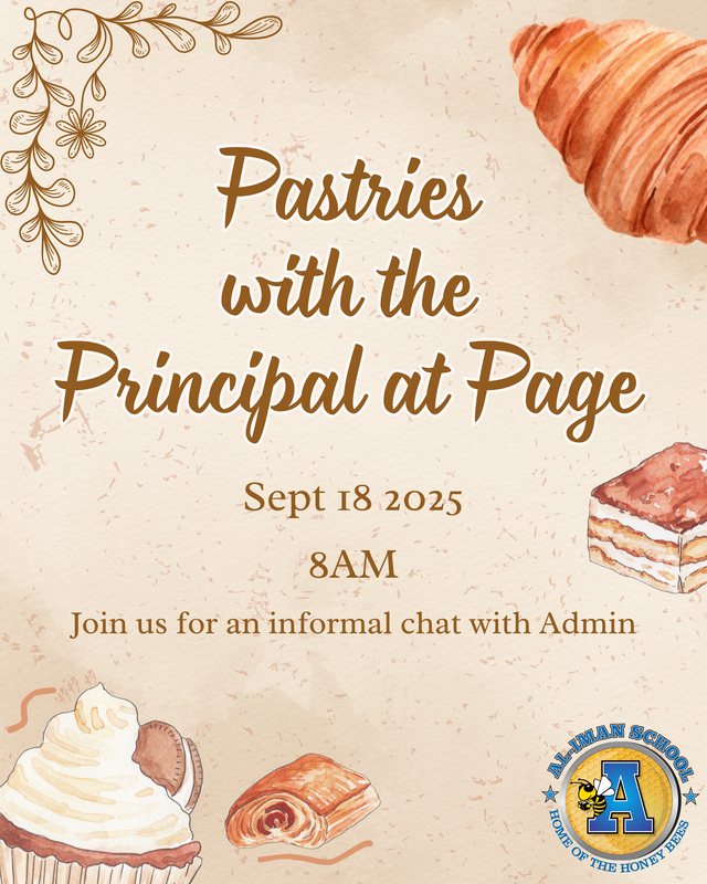 Pastries with the Principal @Page