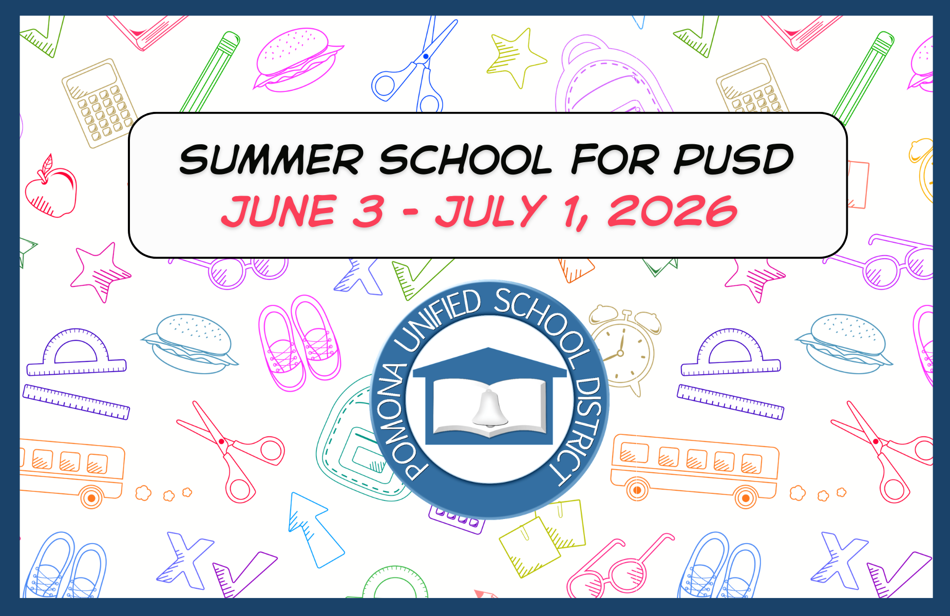 Summer School Web banner for homepage