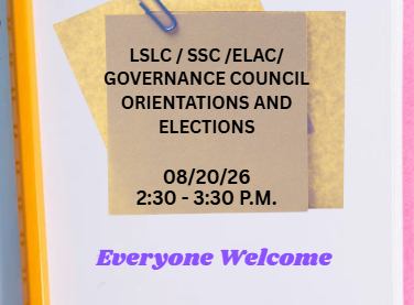 LSLC / SSC / ELAC / GOVERNANCE COUNCIL