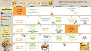 Escalon Public Library September Calendar of Events