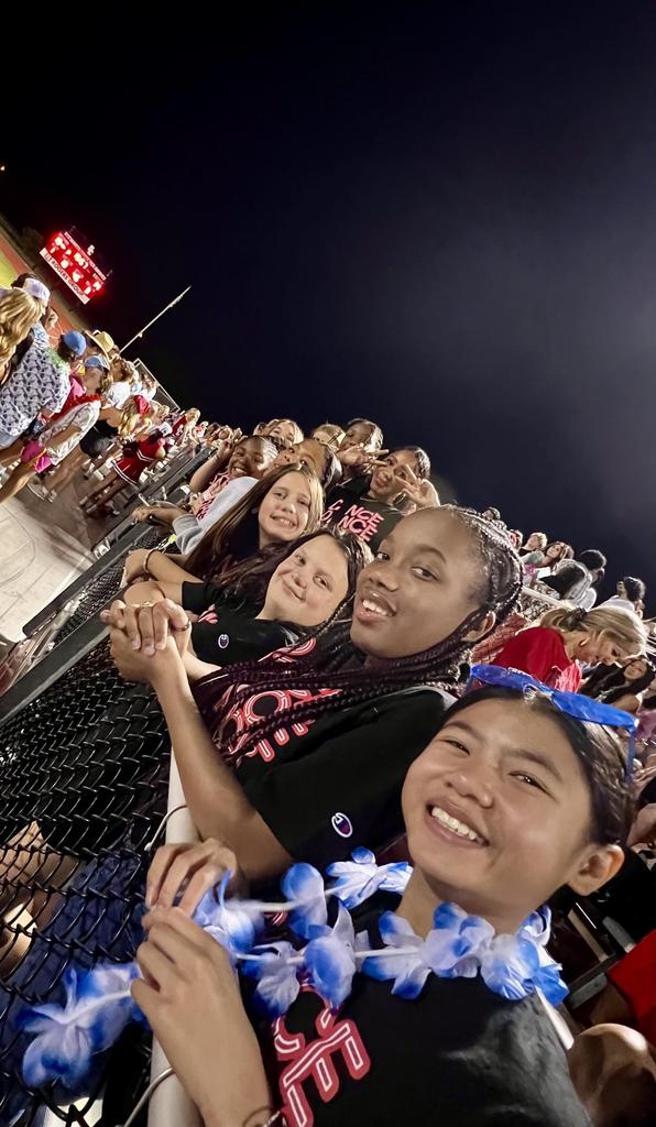Supporting Our BIGS at their 1st home football game!