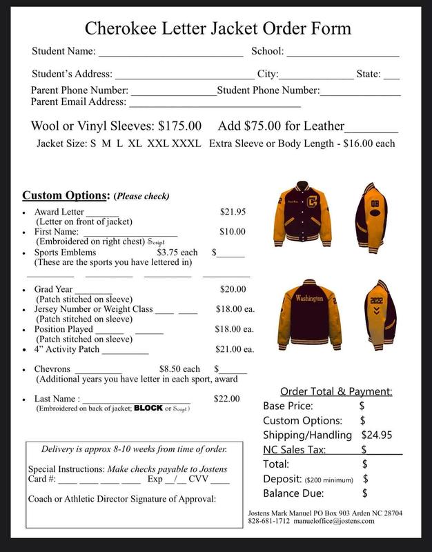 Letter Jacket Form