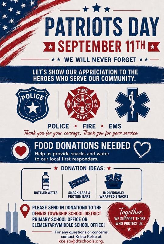Patriots Day Donations Needed