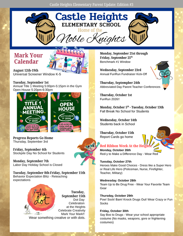 Png file showing first page of Parent Update #3