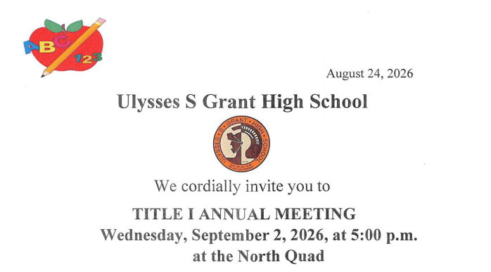 Annual Title I Meeting - Wednesday, Sept. 2, 2026 @ 5 PM Featured Photo