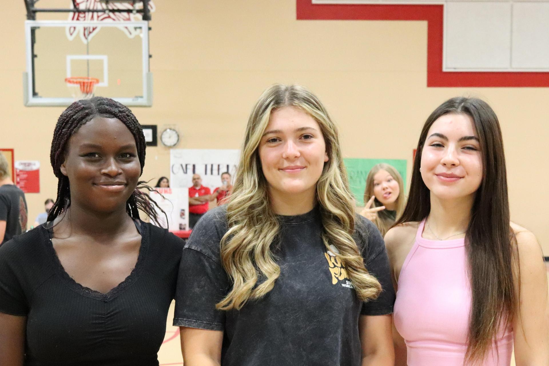 Students and staff posing at tribe turnout