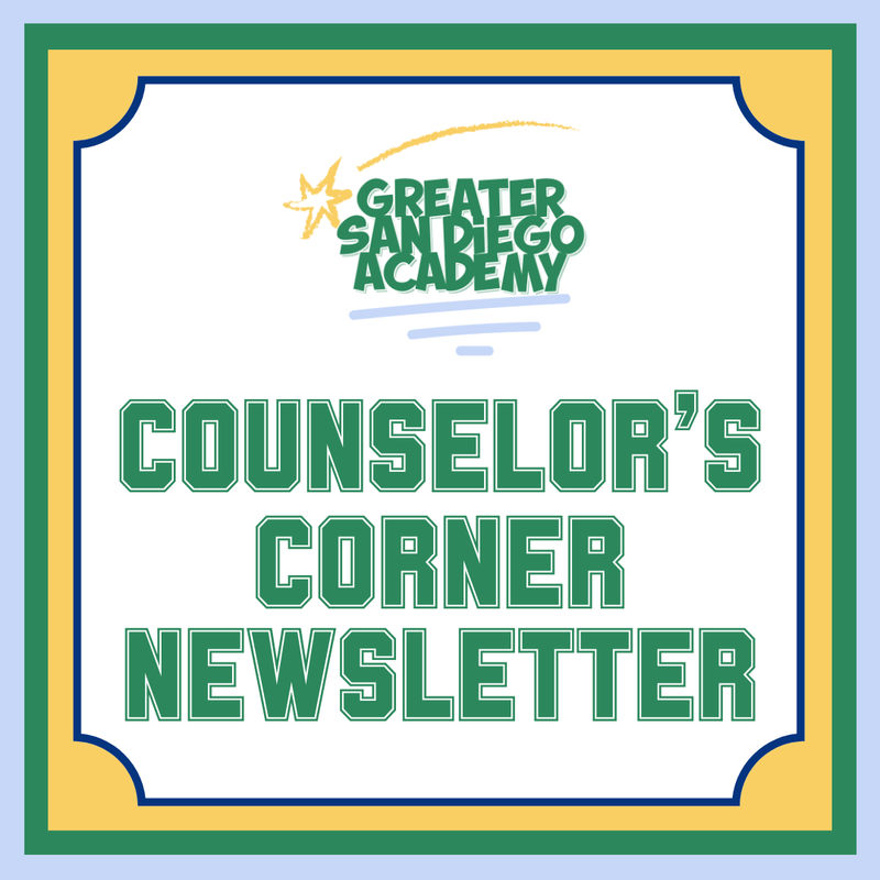 our logo and the words counselors corner newsletter