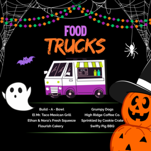 Trunk or Treat Food Truck List Graphic