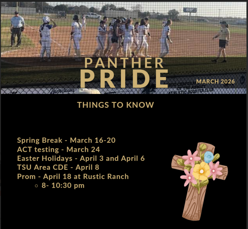 March Panther Pride Newsletter Featured Photo