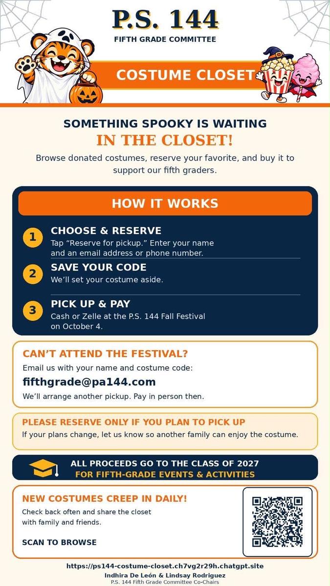 Costume Closet Flyer