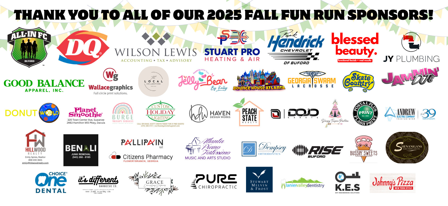 Fall Fun Run Sponsors