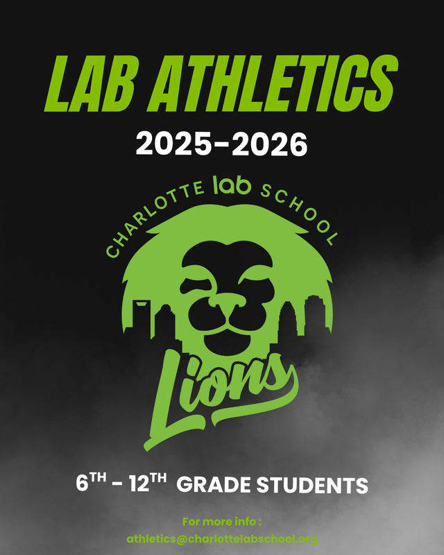 Lab Athletics graphic with Lion Image