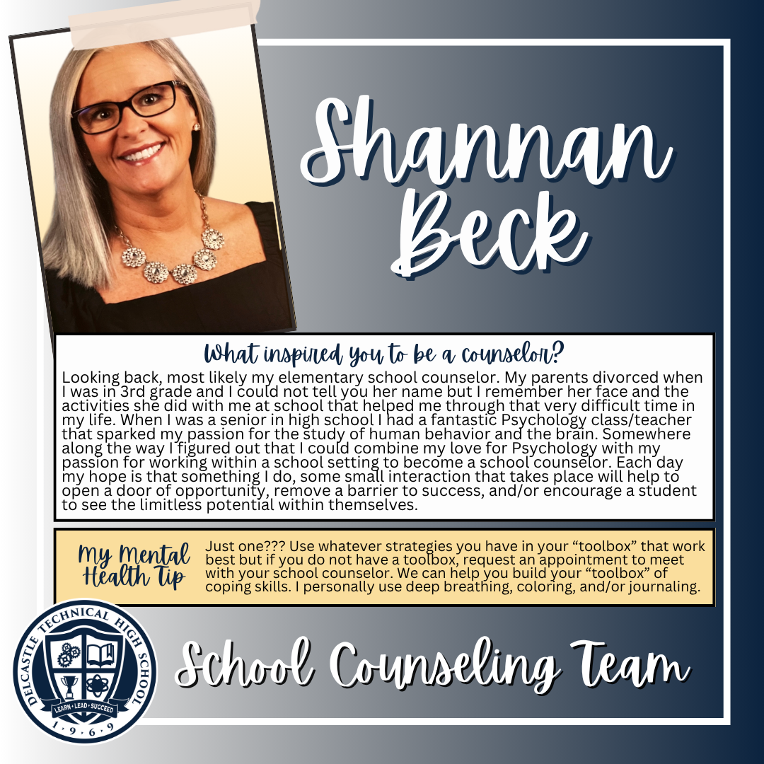 Delcastle School Counselor Shannan Beck