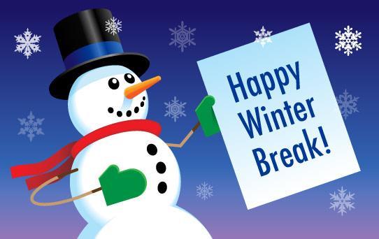 Winter Break Thursday, December 23 until January 7th! Come back to school on Monday, January 10th Featured Photo