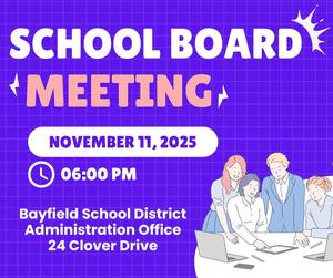 School Board meeting November 11 at 6 p.m.