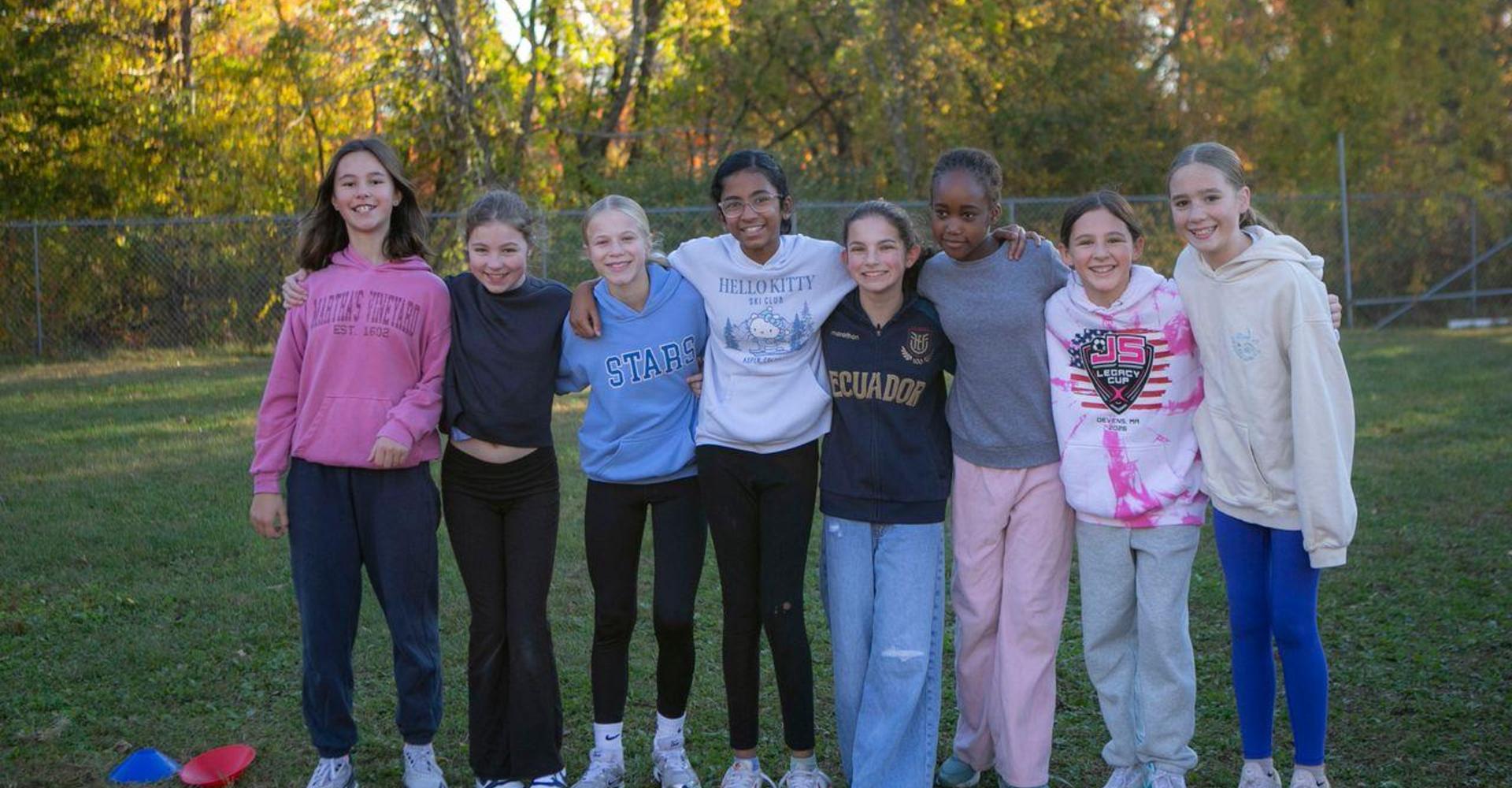 NSES Students outside