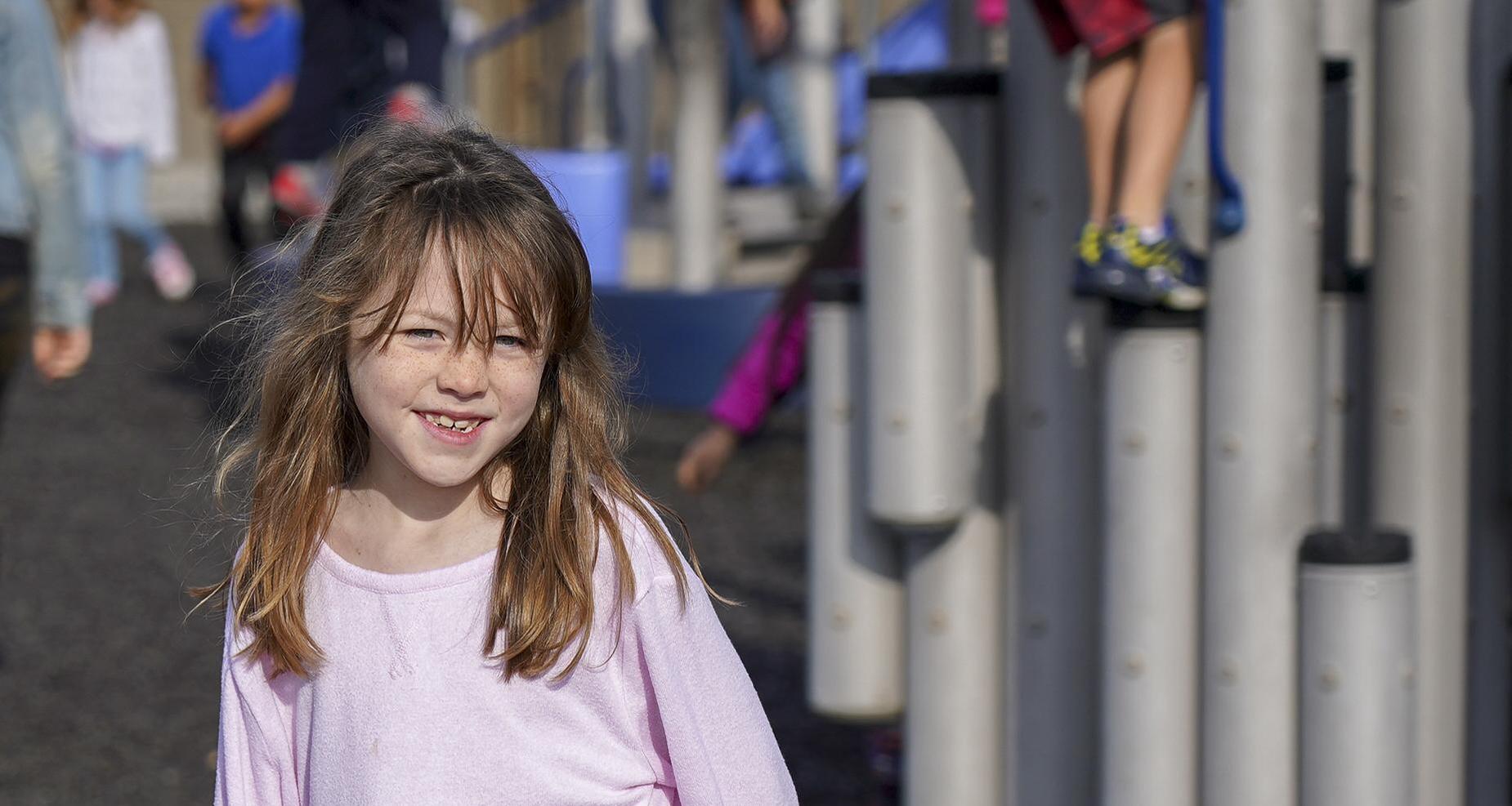 girl on playground