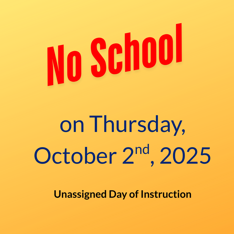 No School flyer