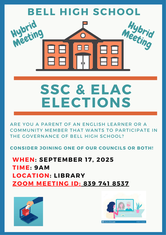 SSC & ELAC Elections (9.17.2025 @ 9am)