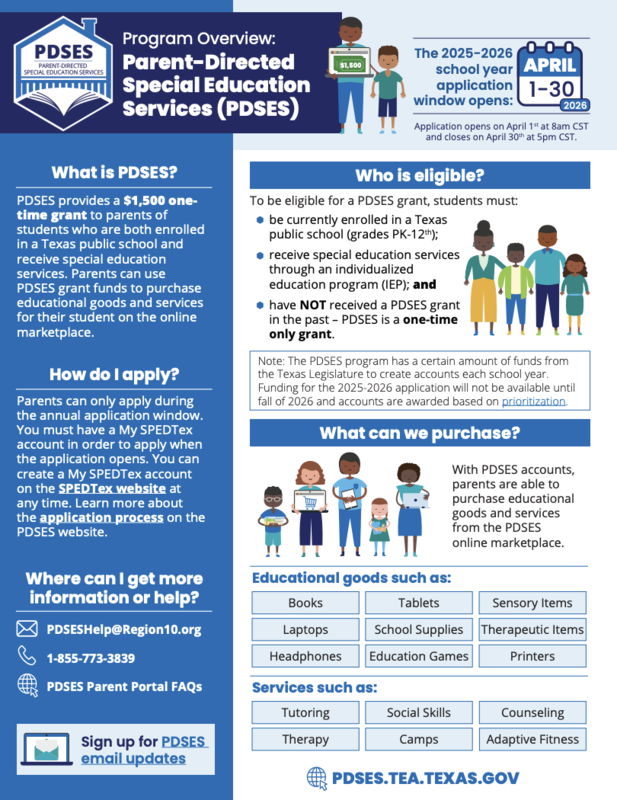 Parent-Directed Special Education Services (PDSES): Important Information for Families