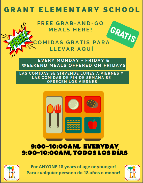 Grant Grab-and-Go Meal Program/Programa de Grant de Comida Para Llevar Featured Photo