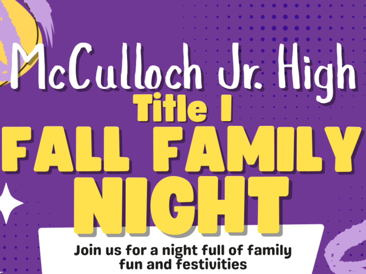 promo graphic - MJH Title 1 Family Night - November 2025