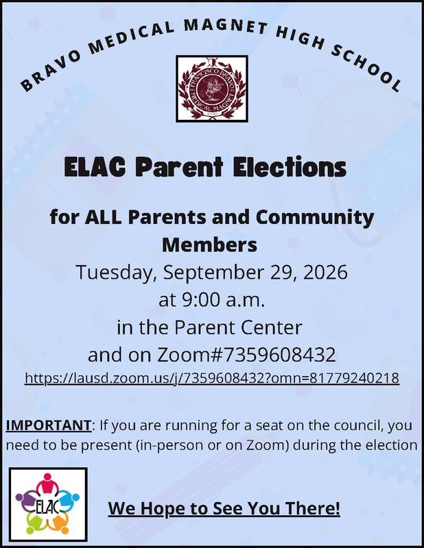 SSC & ELAC Elections and Meetings Info