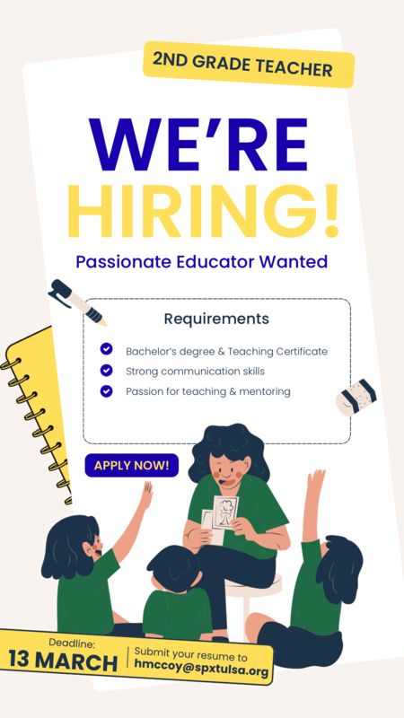 We are HIRING ~ 2nd Grade! Thumbnail Image