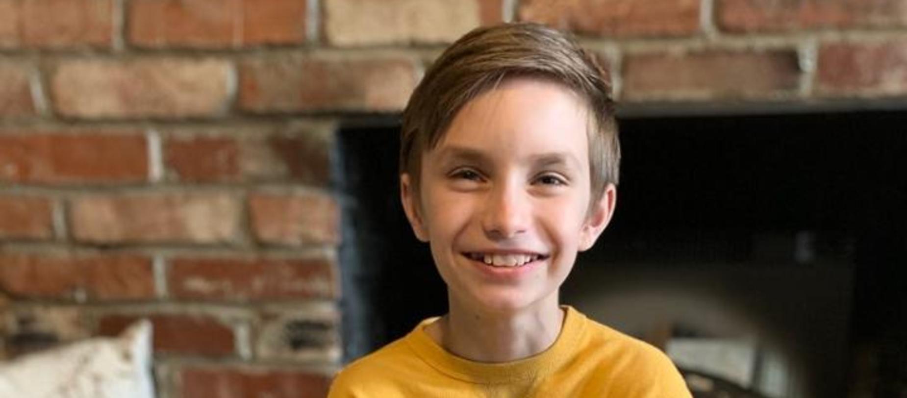 boy smiling for the camera