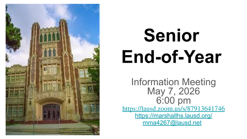 Senior Parent Night Presentation