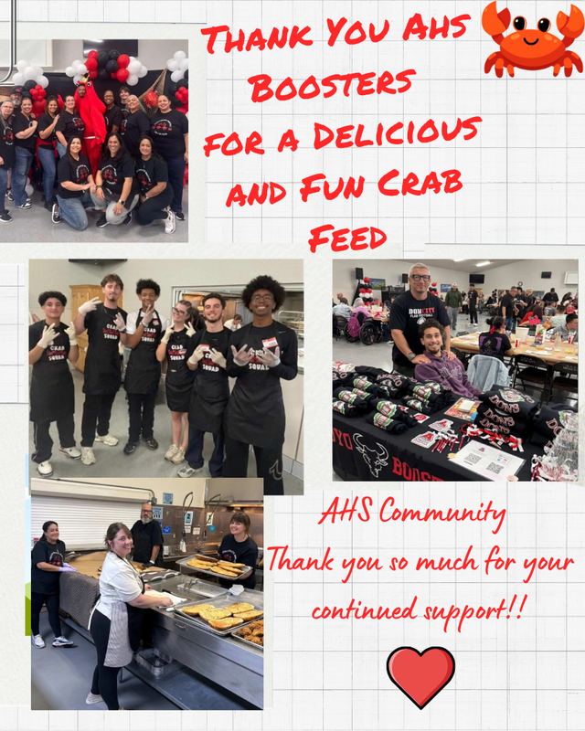 2026 AHS ATHLETIC BOOSTERS CRAB FEED SUCCESS!