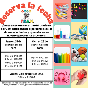 Spanish- Table with school pictures