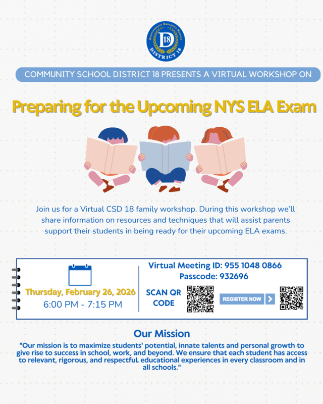 Preparing for the Upcoming NYS ELA Exam Workshop Feb. 26, 2026
