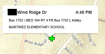 bus stop information