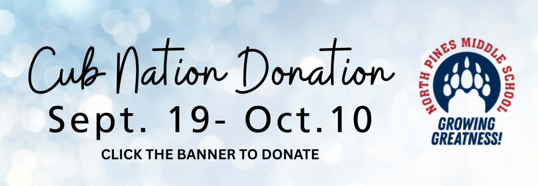 Cub Nation Donation School Fundraiser