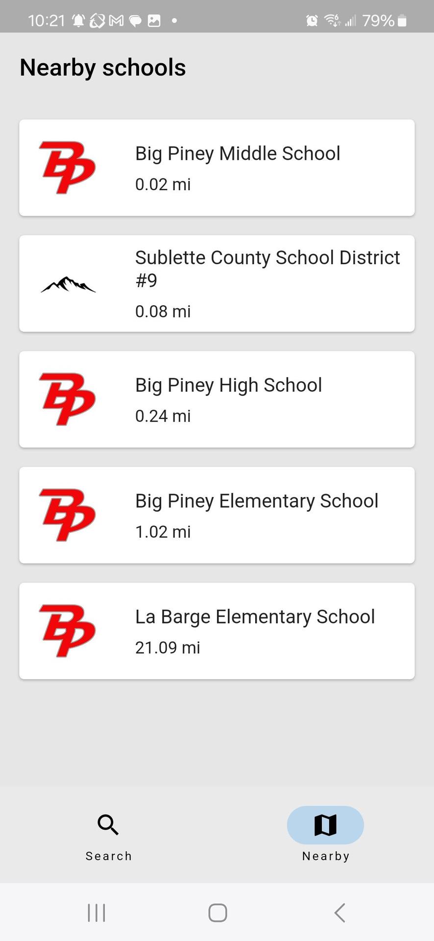 Edlio Phone App - Select School
