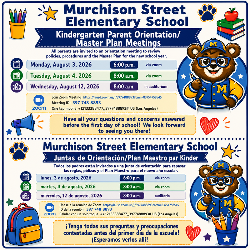 Kindergarten Orientation