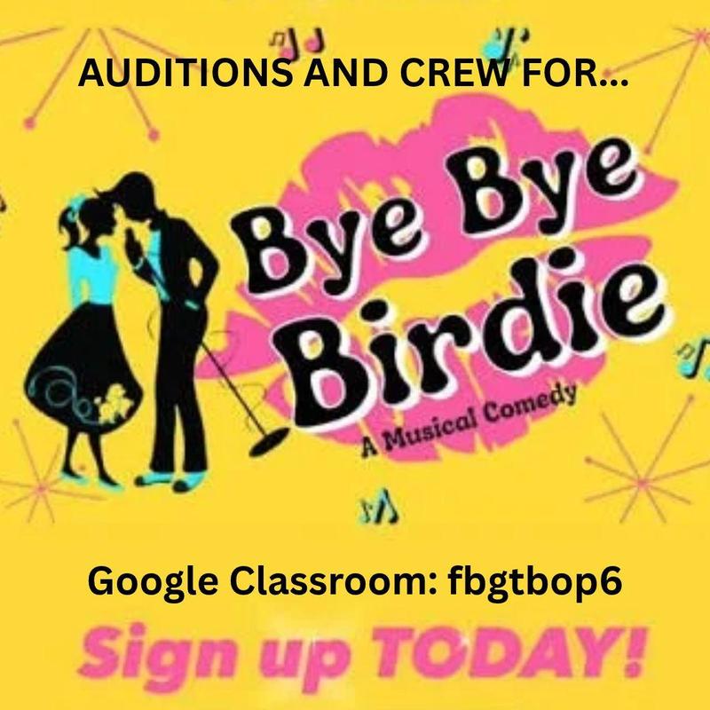 Auditions for Bye Bye Birdie- November 20, 2026 Featured Photo