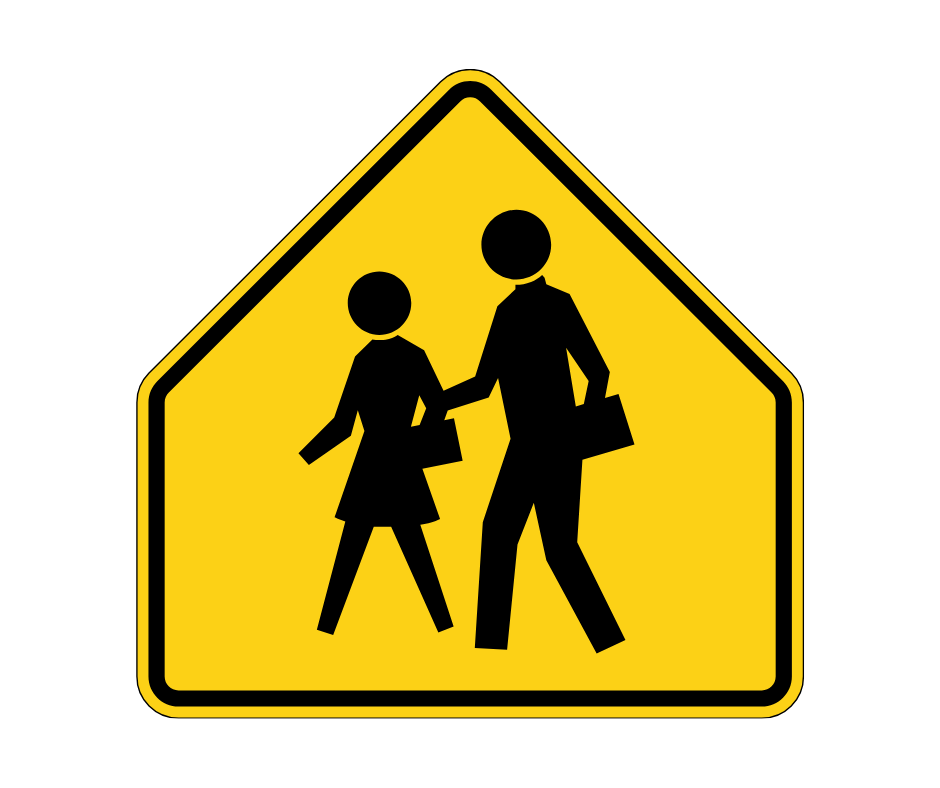 Parent and student walking