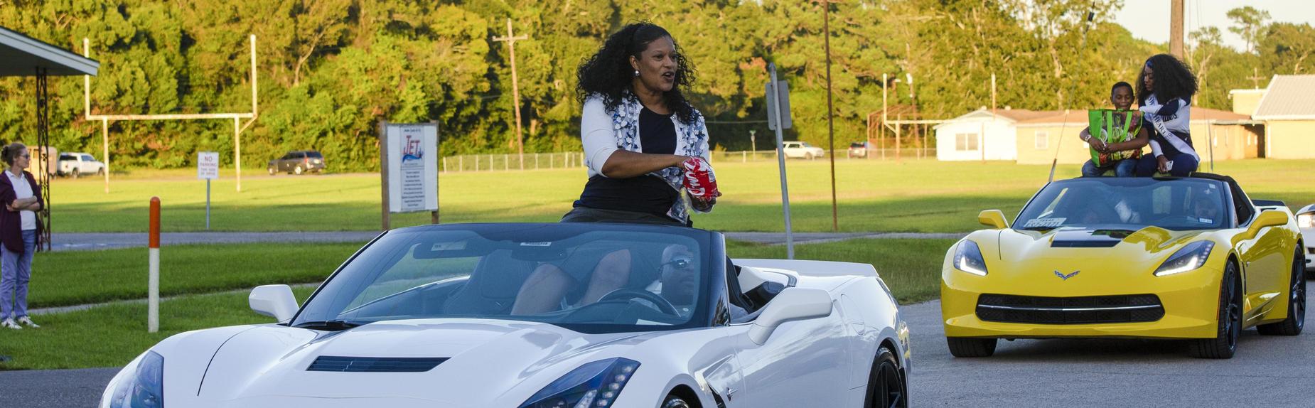 Mrs. Holifield in Homecoming Parade