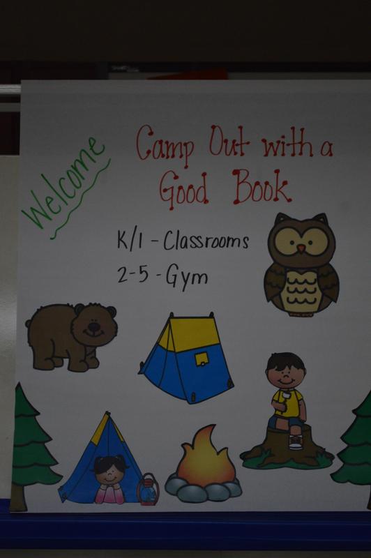 Welcome sign at Camp-out.