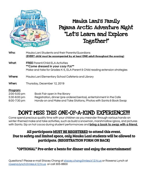 ** CLICK HERE TO VIEW MORE INFORMATION ON ELA Family Night on December 12, 2019 from 5:30pm-7:30pm** Thumbnail Image