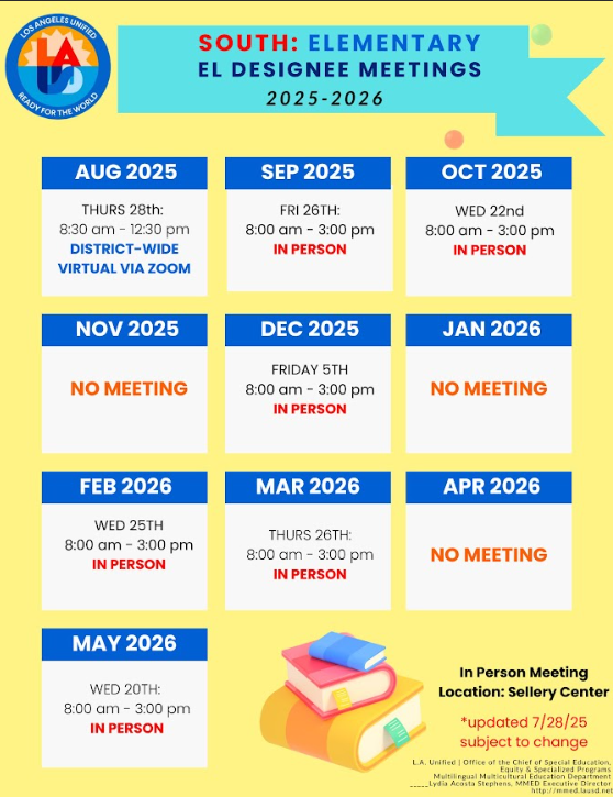 Region South EL Designee Meetings
