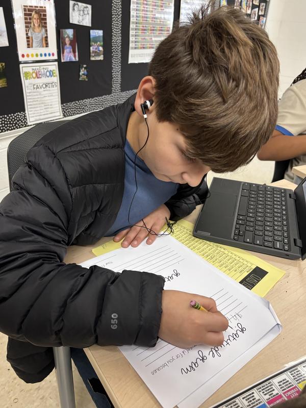 Mrs. Boresi’s class wrapped up the month by showing gratitude to their classmates