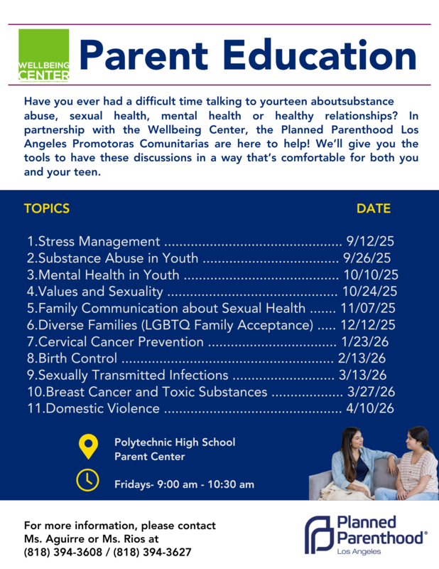 Wellbeing Center Parent Workshops Featured Photo