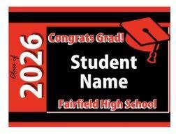 Senior sign for the class of 2026!