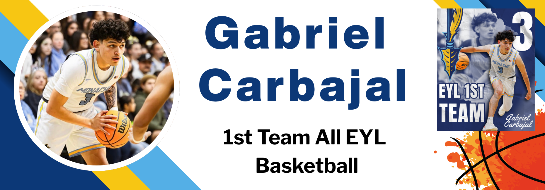 Gabriel Carbajal 1st Team EYL Basketball