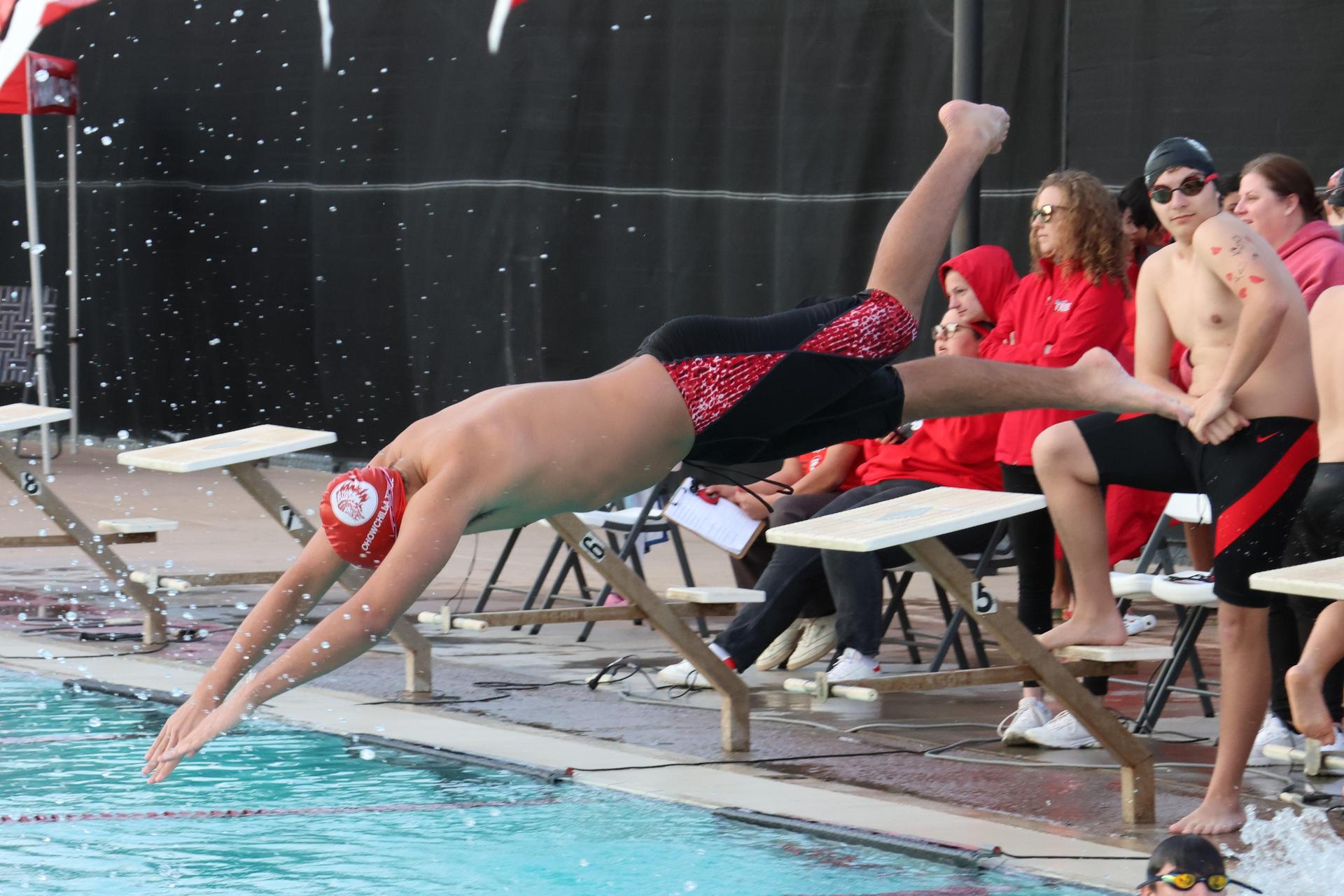 Ross Munoz swimming