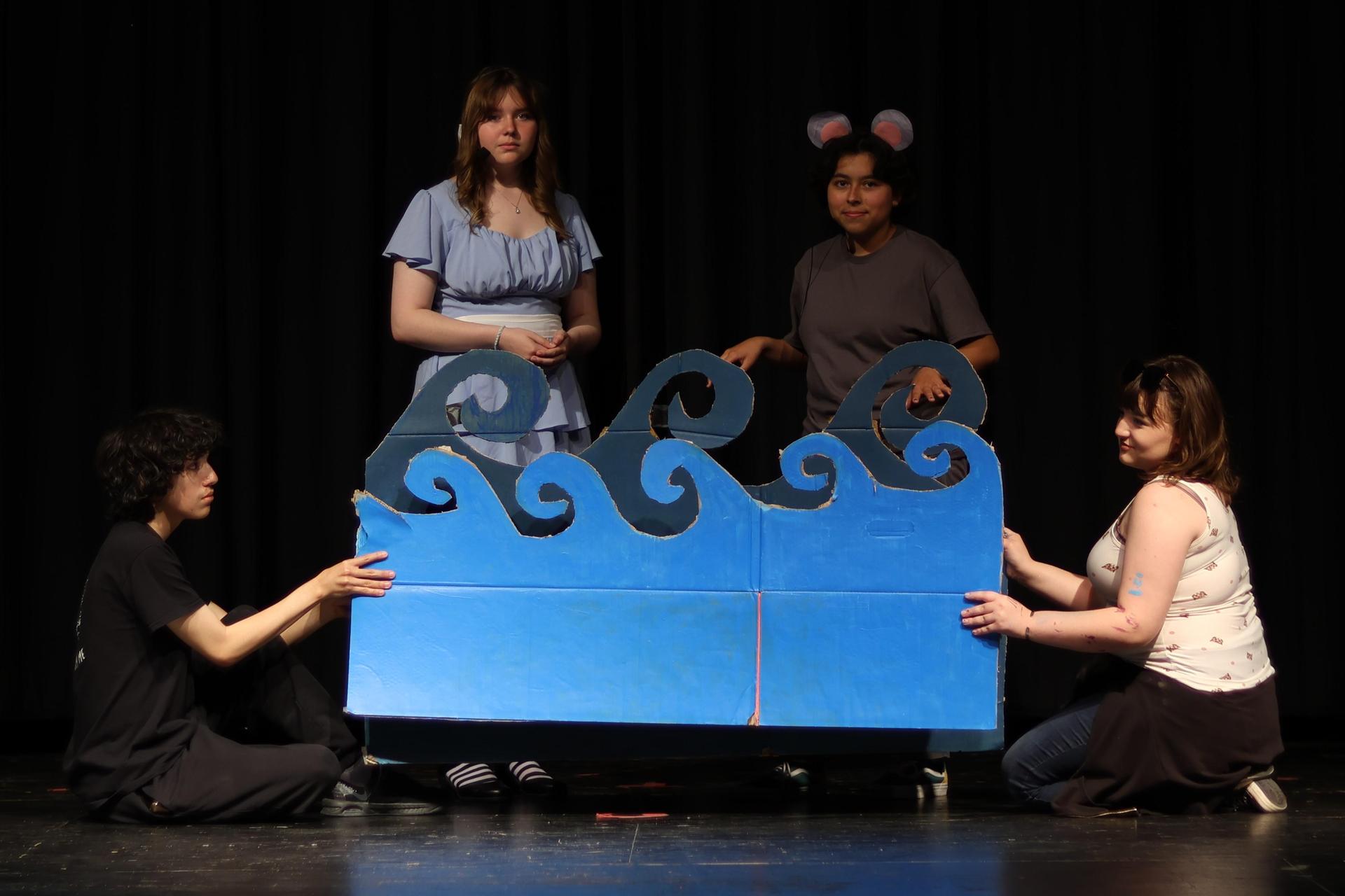 cast members at rehearsal
